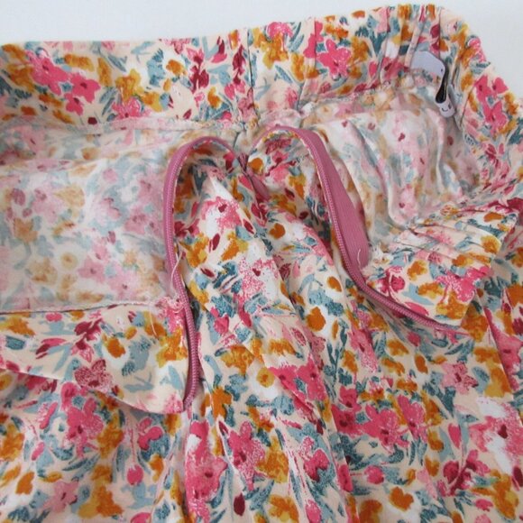 Tween Girls Skort Skater Style Skirt w/Built In Shorts Size XS Pink Multi Floral - Picture 4 of 8